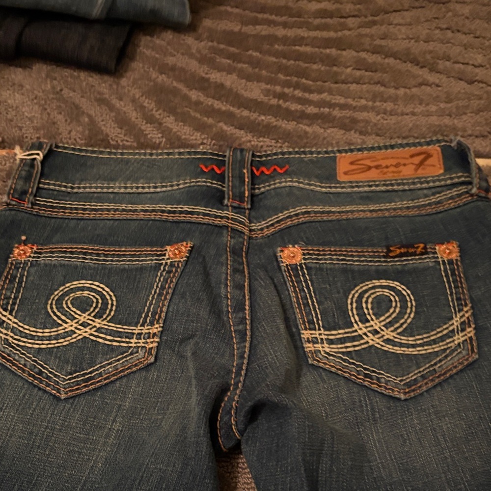 Seven7 Women's Classic Blue Boot Cut Jeans